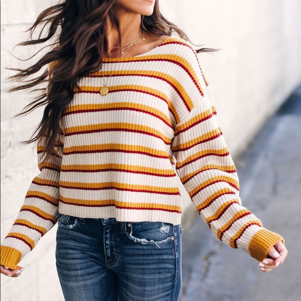 LAST CHANCE! NWOT Vici Ginny Striped Sweater
